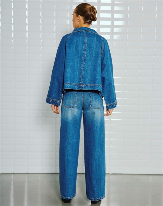 Peyton WBL Denim Jakke - Horizon Blue Denim